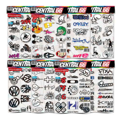 Cartela 120 Adesivos Tuning Bmw S1000 Rr Hp4 Street Kit M2