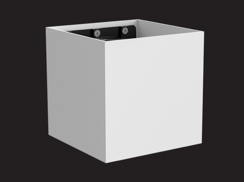 Lámpara Pared Cubo Blanco A12 12w Blanco Cálido Magg