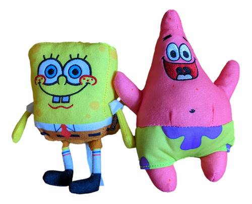 Bob Esponja 10 Pulgadas Y Patrick 11 Pulgadas Peluche Muñe.