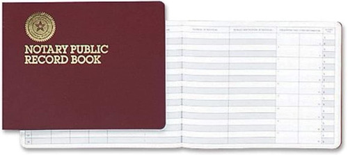 Dome Notary Public 8 1/2 X 10 1/2 Inch 60-page Record Book (