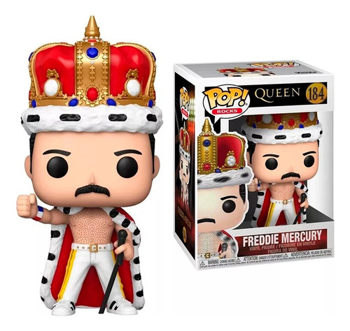 Funko Pop Freddie Mercury King 184 Rock (caja Dañada)