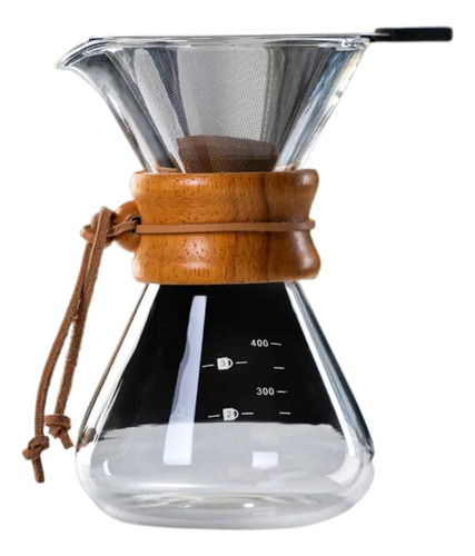 Chemex De 400 Ml Con Filtro De Acero Inoxidable - Flex