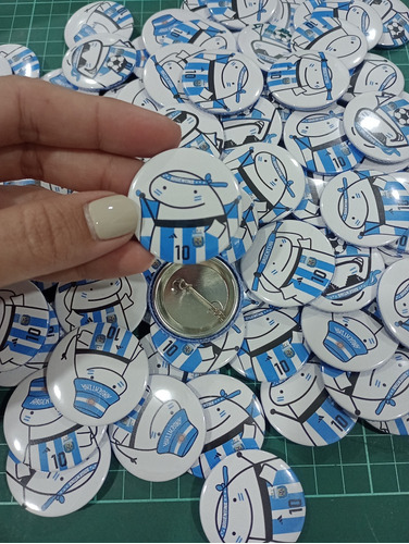 Pins Prendedores Argentina Flork 38mm X 25 Surtidos