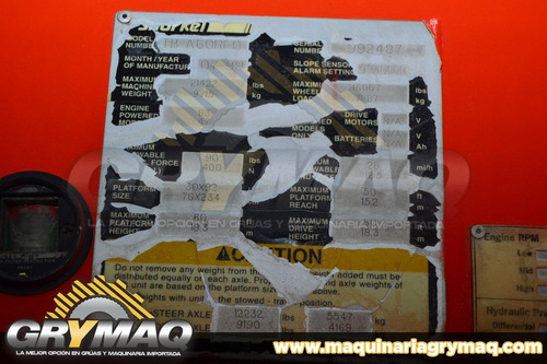 Imagen 8 de 9 de Elevador Snorkel Tba60rfo 1999