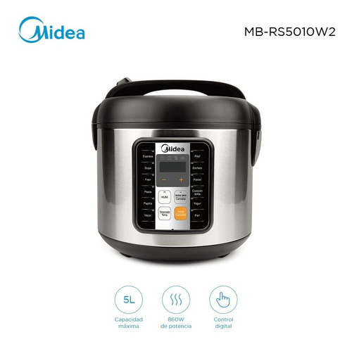 Imagen 2 de 4 de Olla Multifuncion A Presión Eléctrica Midea 5 Litros