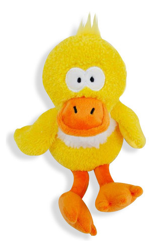 Juguete De Peluche Para Mascota Pato Con Sonido Color Amarillo