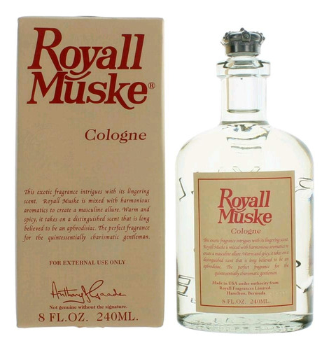 Royall Muske/royall Fragancias Colonia Multiusos 8.0 Onzas (