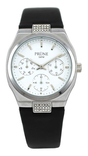 Reloj Prune Prt-5151-01 Sumergible Cuero