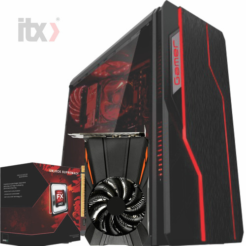 Pc Itx Gamer Amd Fx-6300 3.5ghz Amd R7 360 2gb 8gb Gamer