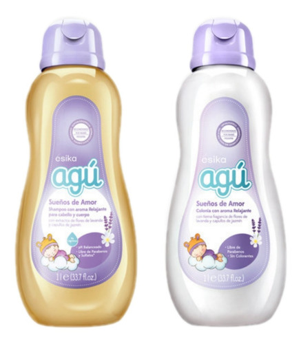 Shampoo Y Colonia Agu Sueños De Amor Lavanda Esika Original