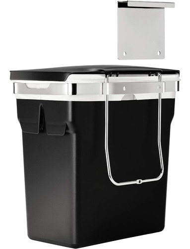 Imagen 5 de 6 de Simplhuman Negro Plástico Bote Basura Colgar Puerta Gabinete