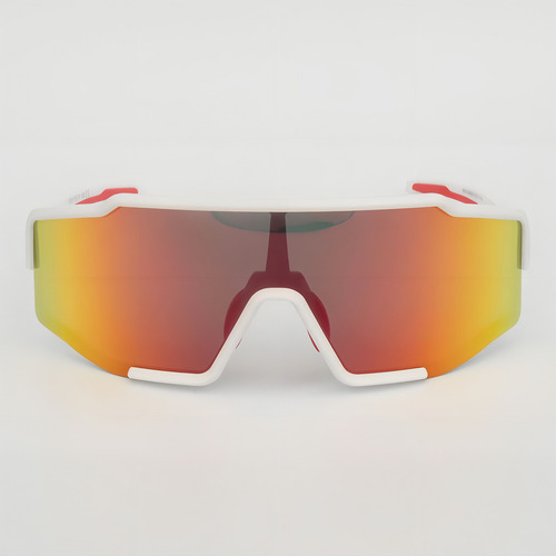Óculos De Ciclismo Rockbros White Red Polarized Mtb Speed