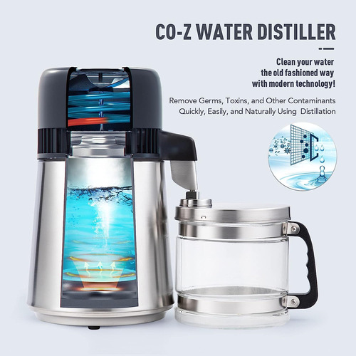 Destilador De Agua De 1 Galón, 4l De Acero Inoxidable ...