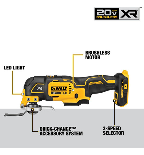 Ferramenta Múltipla Oscilante Dewalt 20v Max Xr Dcs356b
