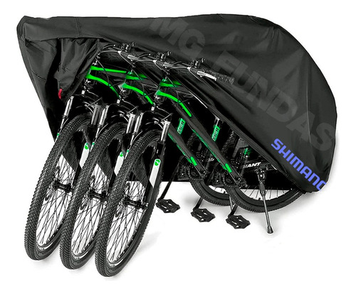 Cobertor Impermeable Shimano Para 4 Bicicletas Rodado Grande