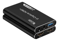 Comprar Wiistar - Tarjeta Usb De Captura De Audio Y Vídeo 1080p60fps Hdmi A Usb3.0 Dispositivo De Captura De Vídeo Yuy2 Con Micrófono 4k30hz Hdmi Loopout Para Grabación De Juegos En Vivo Ps4 Compatible Con
