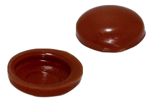Tampinha Para Parafuso Clp Cor Mogno - 200 Unidades Liso