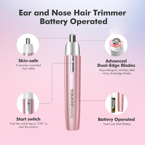 Touchbeauty Recortadora De Pelo De Orejas Y Nariz Con Pilas