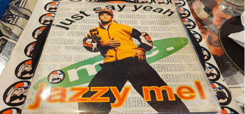 Jazzy Mel Remixes Europeos Vinilo Con Maxis Argentina 1991
