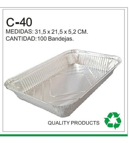 Imagen 1 de 2 de C-40 Bandeja Con Tapa Transparente-caja 100 Unidades