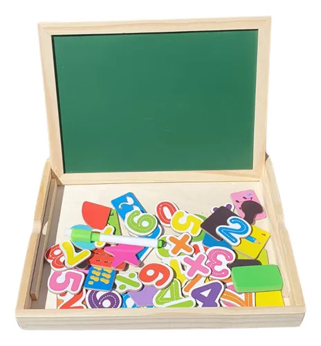 Pizarra Pizarron Para Niños De Madera Magnetica