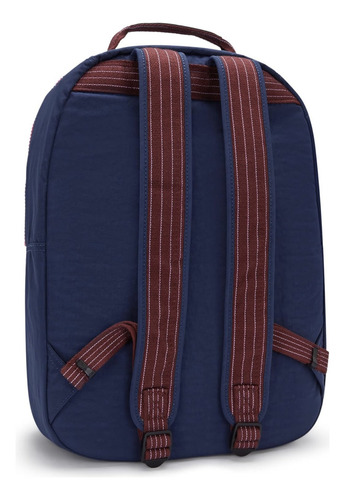 Mochila Kipling Seoul Color Mod Navy Diseño De La Tela Lisa