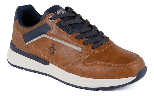 Tenis Original Penguin Style Gober De Hombre Café