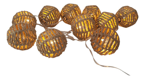 Hel Luces De Ratán De Papel De 2,5 M Y 10 Led Para