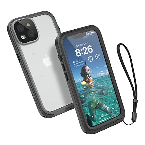 Funda Waterproof Para iPhone 14 Stealth Negro-02