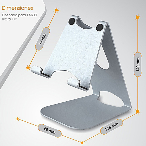 Imagen 6 de 7 de Soporte Tablet Bam T4 iPad Samsung, Etc De 4 A 14 Premium!