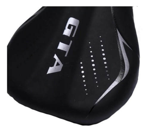 Banco Selim Bike Gta Anatômico Fino C/ Trilho Mtb/speed Cor Preto