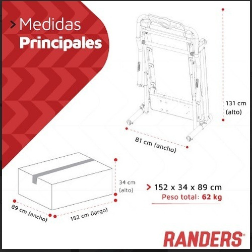 Imagen 4 de 7 de Cinta Motorizada Arg-320 Mundo Gym