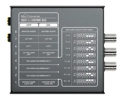 Mini conversor Sdi A Hdmi Blackmagic 6g | MercadoLivre