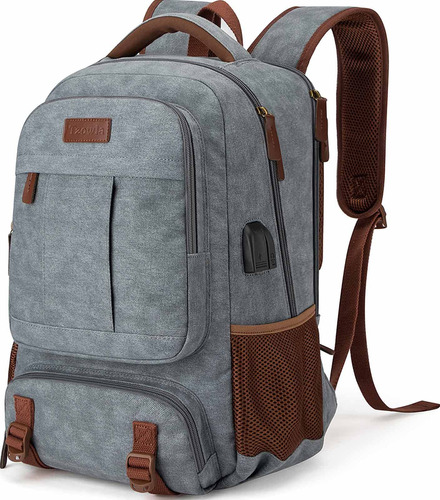 Tzowla Mochila De Lona Para Laptop Para Hombres Y Mujeres, G