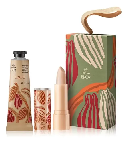 Kit Hidratante Para Maos E Labios Natura Ekos Cacau 40g