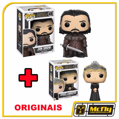 Pop Funko Jon Snow + Cersei Game Of Thrones Got