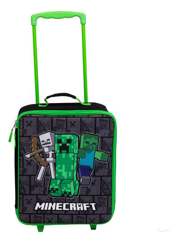 Maleta Para Niños Equipaje Con Ruedas Bioworld Minecraft, Es