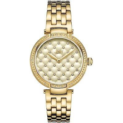 Gala Diamante 34mm 18k Oro Plateado Cuarzo Suizo Caja Reloj