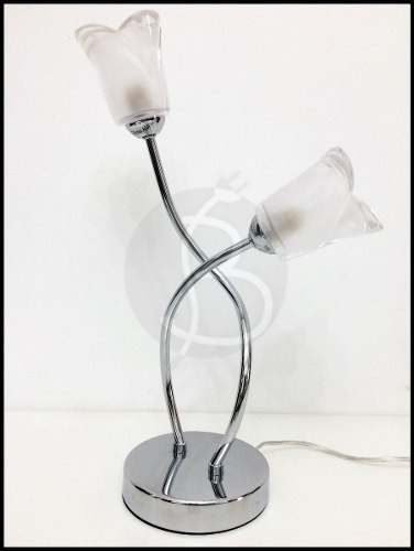 Lampara De Mesa Living Veladora, Portatil Mesa, 2 Luces