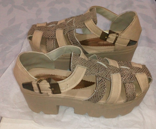 Sandalias Plataformas 38 Mujer