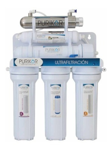 Filtro Agua Ultrafiltración Con Lampara Uv Purikor 6 Etapas