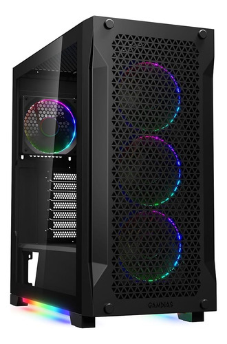 Gamdias Atx Caja Rgb Para Pc Para Juegos De Torre Media Con 