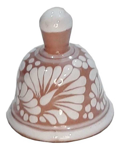 Imagen 2 de 3 de Set De 50 Campanas De Talavera Poblana En Rosa/blanco 5 Cm