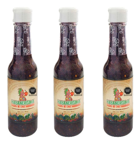 Salsa De Chile Habanero Habanerísima Asada De 148 Ml