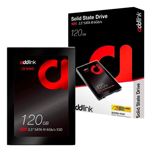 Disco Duro Ssd Interno Addlink S20 120gb Sata 2.5 Solido