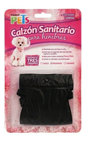 Calzón P/ Toalla Sanitaria Perro Mediano Celo Fancy Pets