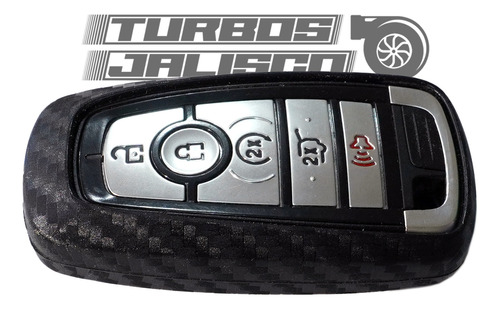 Funda Llave Control Ford Mustang Tipo Fibra De Carbono