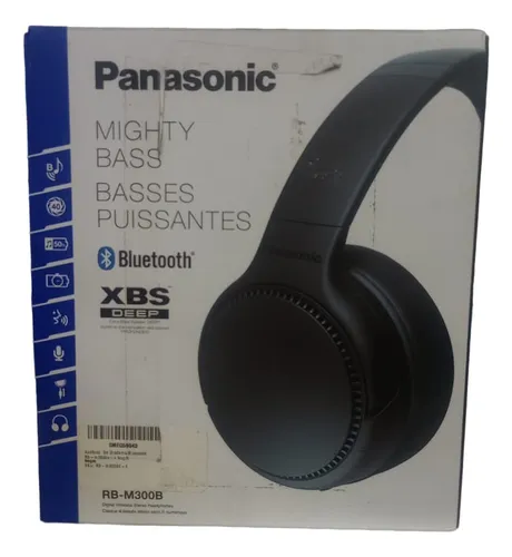 Panasonic RB-M300BE-K, audifonos Bluetooth Tipo Diadema (Over-Ear