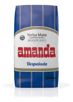 Comprar Yerba mate Amanda Despalada sabor tradicional sin palo sin TACC en bolsa 1kg