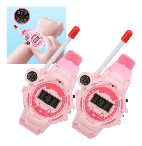 Reloj Walkie Talkies Para Niños, 2 Unidades, Radio Para Exte